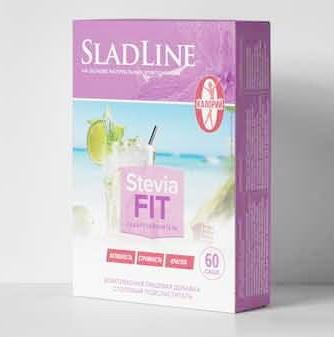 SladLine Stevia FIT сахарозаменитель активность/стройность/красота саше N 60