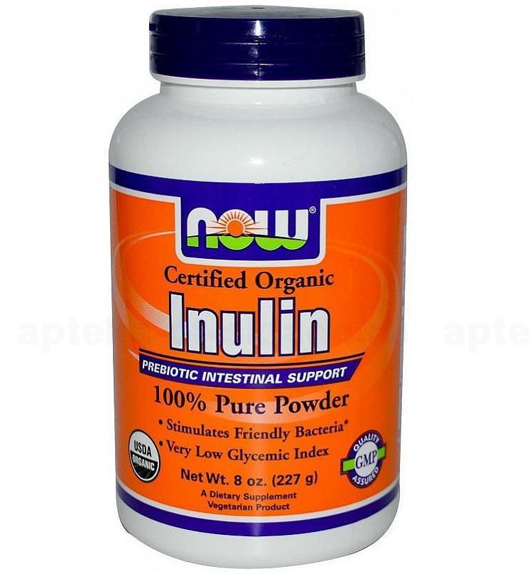 NOW Inulin инулин-пребиотик порошок 227г