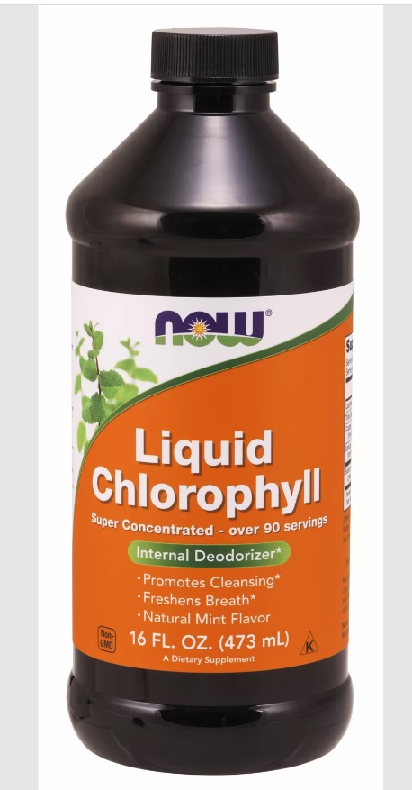 NOW Liquid Chlorophyll жидкий хлорофилл бутылка 473мл