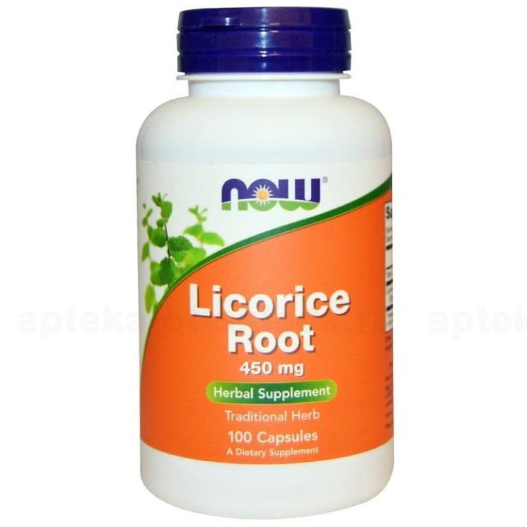 NOW Licorice Root корень солодки капс 450мг N 100