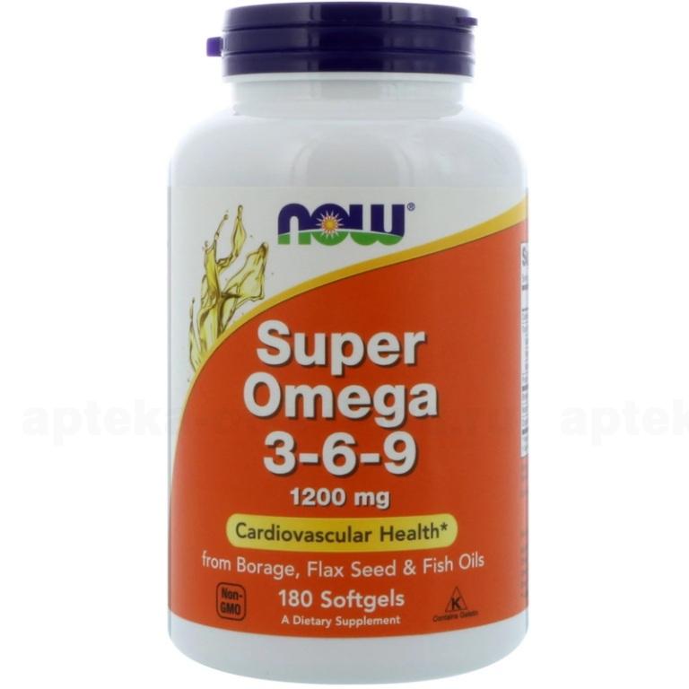 NOW Super Omega супер омега 3-6-9 капс 1600мг N 90