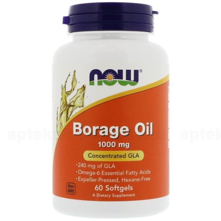 NOW Borage Oil 1000мг борадж ойл капс 1500мг N 60