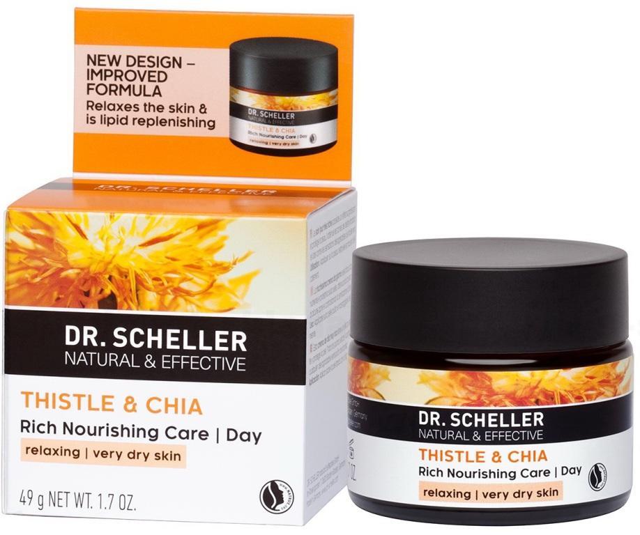Dr.Scheller крем ночной для сухой кожи лица особо питательный сафлор и чиа 50мл