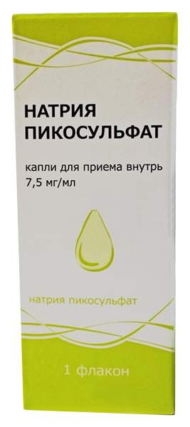 Гутафлос (натрия пикосульфат) капли для приема вутрь 7.5мг/мл фл 30мл