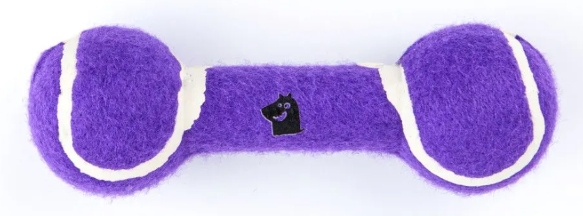 Игрушка гантель для собак фиолетовая Mr.kranch большая 20см
