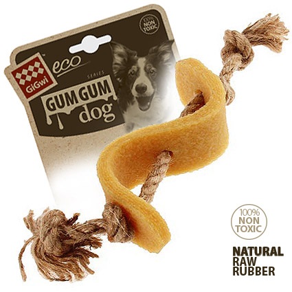 Игрушка доллар для собак Gigwi gum gum dog eco резина 13.5см