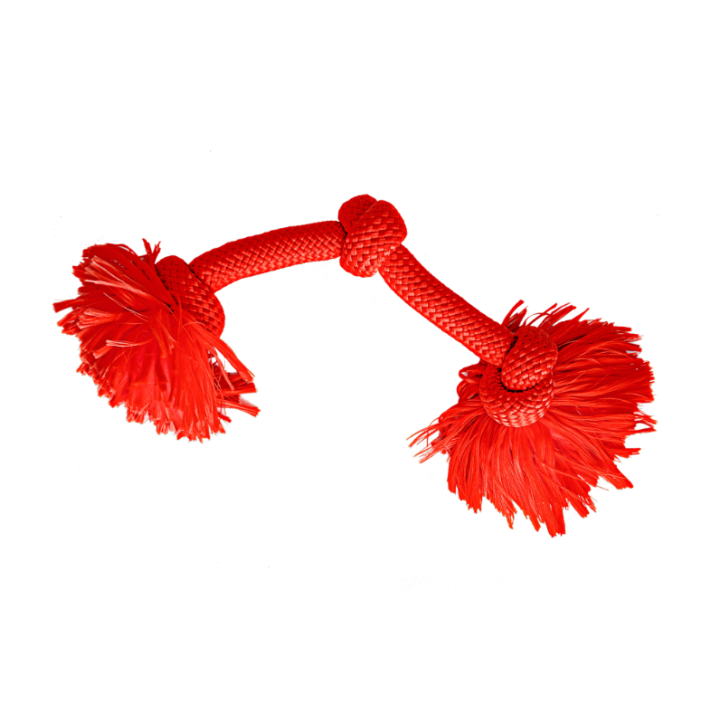 Игрушка канат жевательный для собак красный Playology dri-tech большой с ароматом говядины