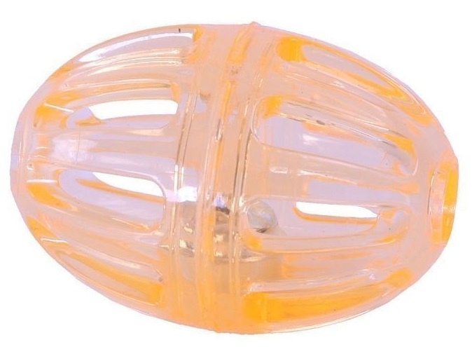 Игрушка мяч для регби для собак желтый Шурум-бурум 8х5.5см