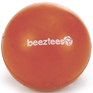 Игрушка мяч для собак оранжевый Beeztees литая резина 4.5см