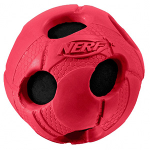 Игрушка мяч с отверстиями для собак Nerf 5см