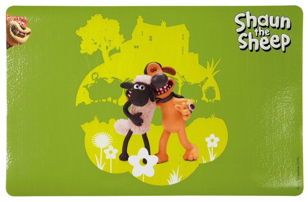 Коврик под миску зеленый Trixie shaun the sheep 44х28см