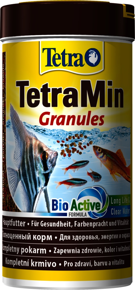 Корм гранулы для всех видов рыб Tetra min 250 мл granules