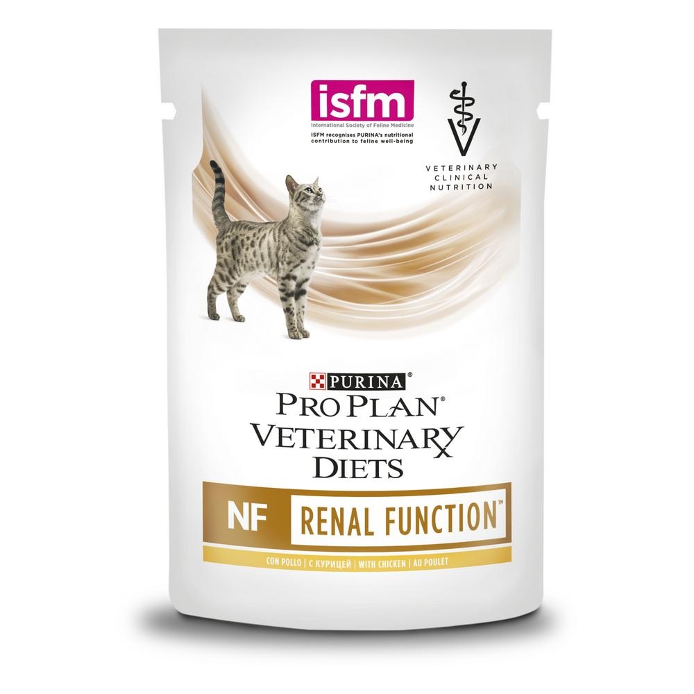 Корм для кошек Purina pro plan veterinary diets nf renal диета профилактика патологии почек 85 г пауч курица