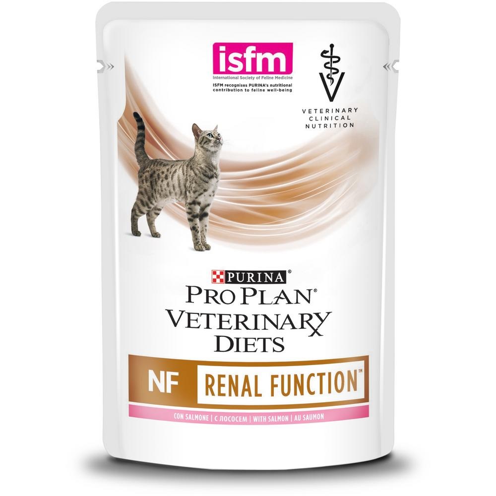 Корм для кошек Purina pro plan veterinary diets nf renal диета профилактика патологии почек 85 г пауч лосось
