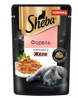 Корм для кошек Sheba 75 г пауч форель в желе
