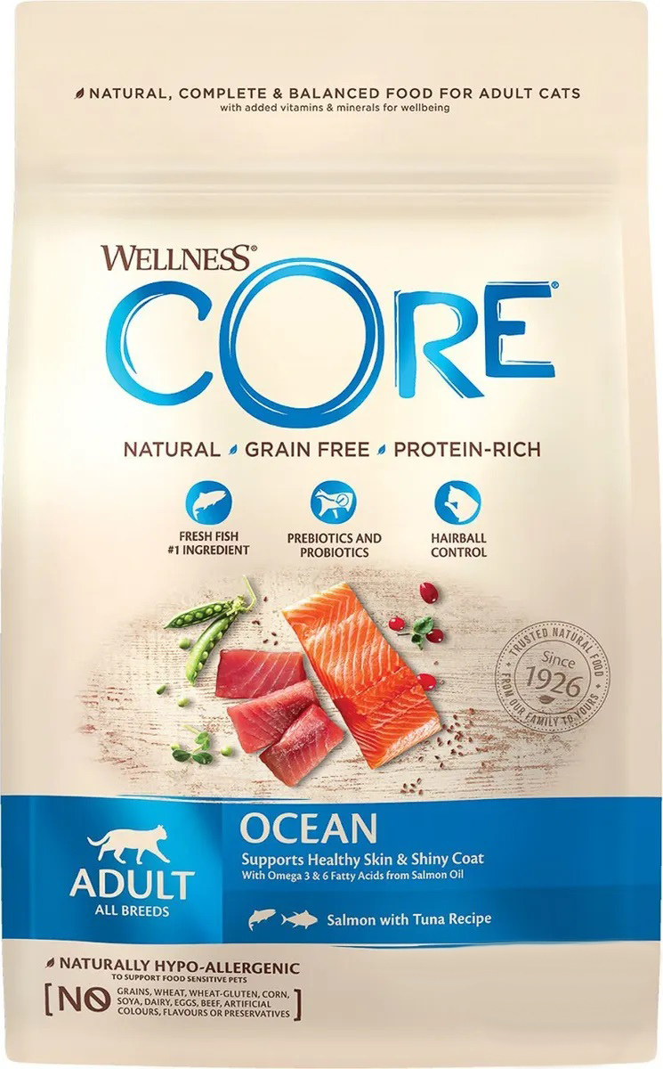 Корм для кошек Wellness core 300 г лосось с тунцом