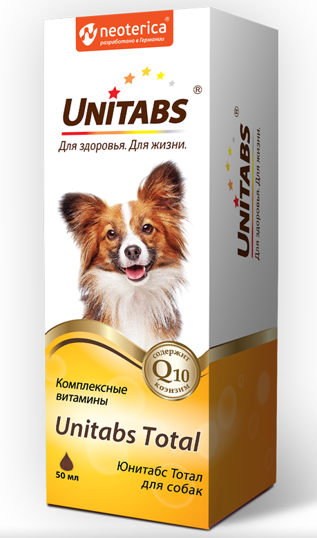 Unitabs комплексные витамины для собак 50 мл total