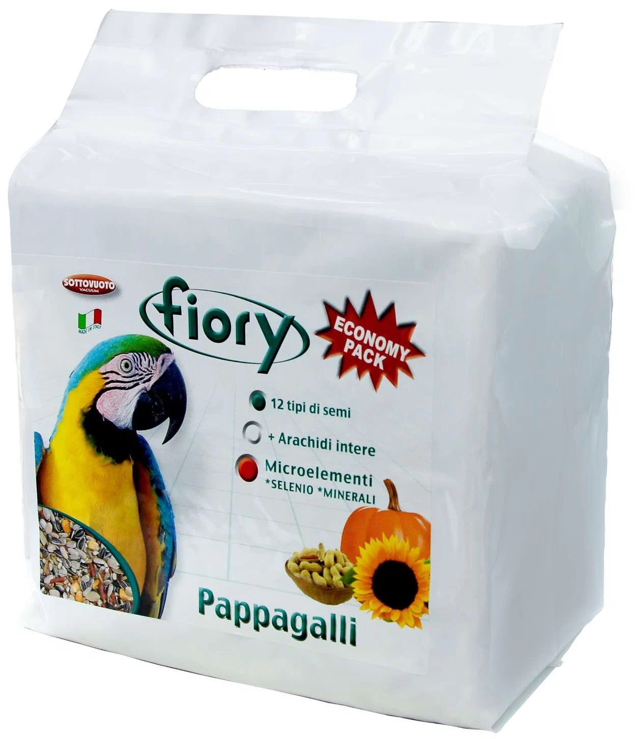 Корм для крупных попугаев Fiory 2.8 кг pappagallini