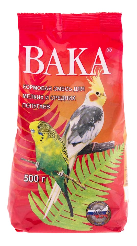 Корм для мелких и средних попугаев Вака вк 500 г