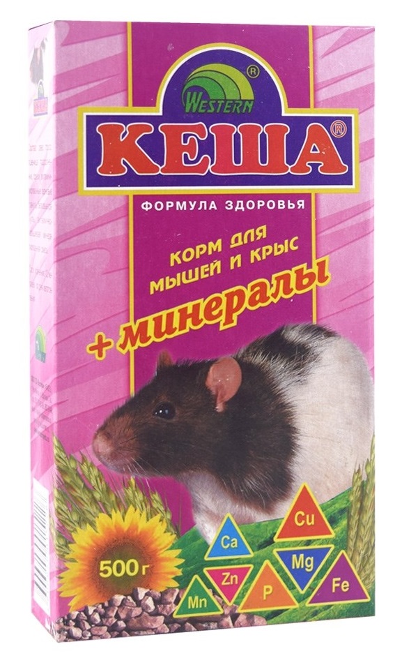 Корм для мышей и крыс Кеша 500 г + минералы
