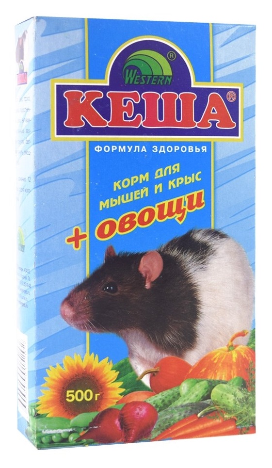 Корм для мышей и крыс Кеша 500 г + овощи