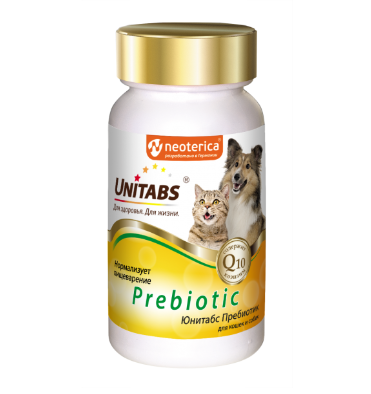 Unitabs таб для кошек и собак n100 prebiotic