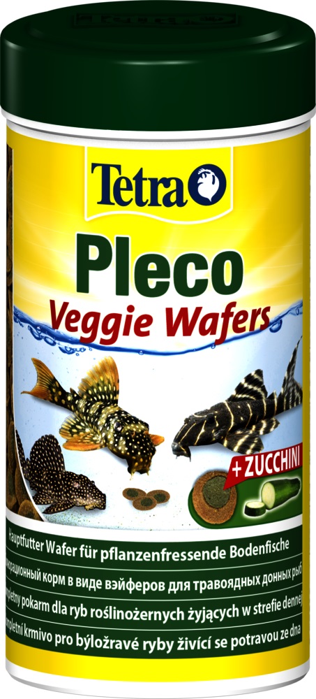 Корм для растительноядных донных рыб Tetra pleco veggie wafers 100 мл