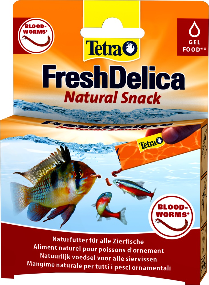Корм для рыб Tetra 48 г freshdelica мотыль в желе