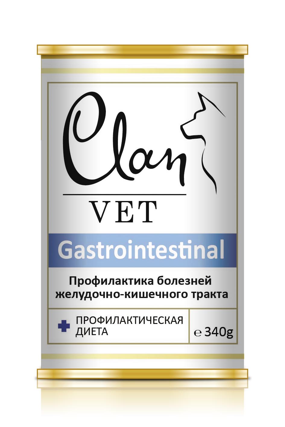 Корм для собак Clan vet gastrointestinal профилактика болезней жкт 340 г бан.