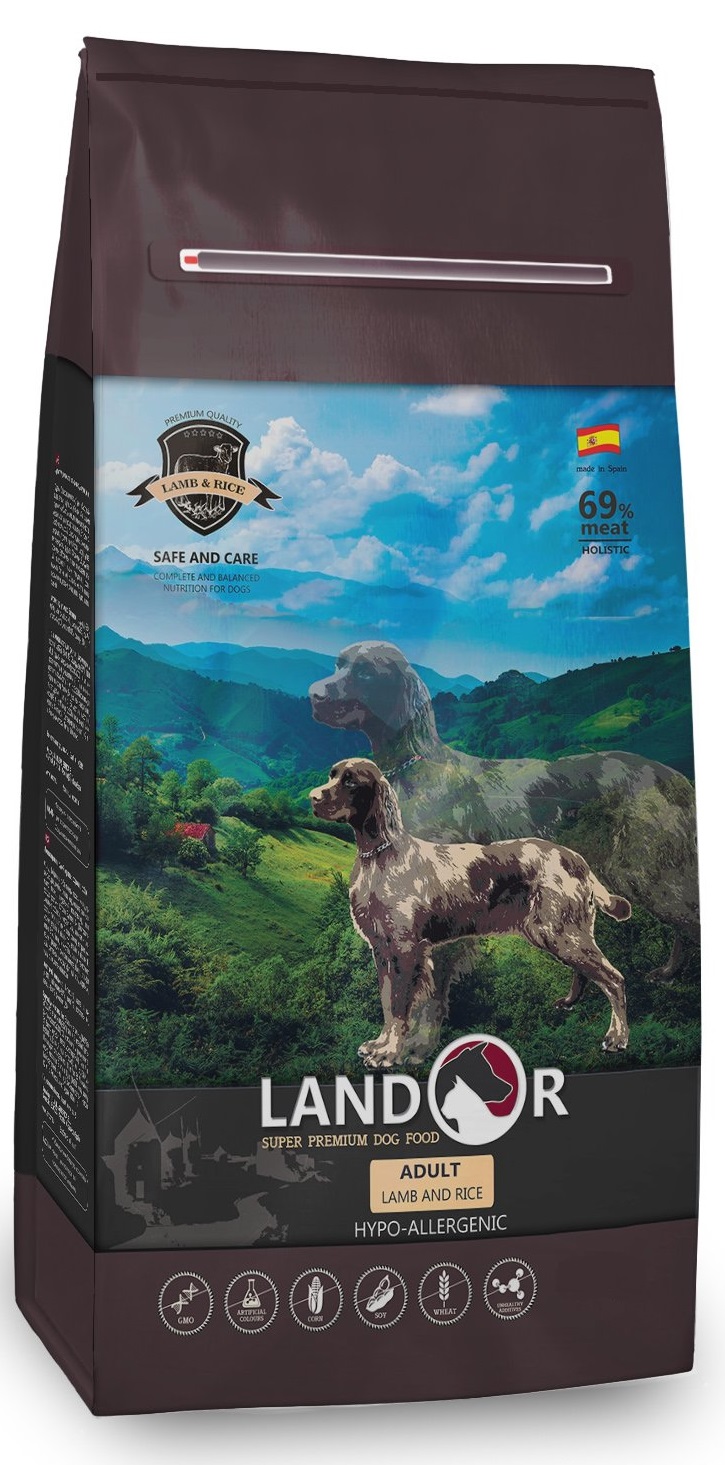 Корм для собак Landor 15 кг ягненок с рисом