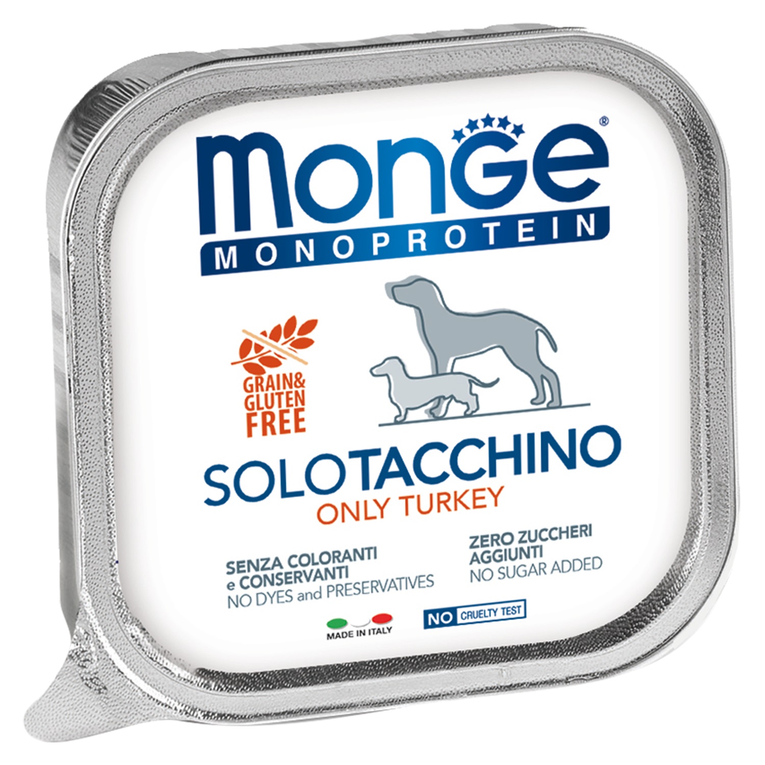 Корм для собак Monge dog monoprotein solo 150 г ламистер паштет из индейки