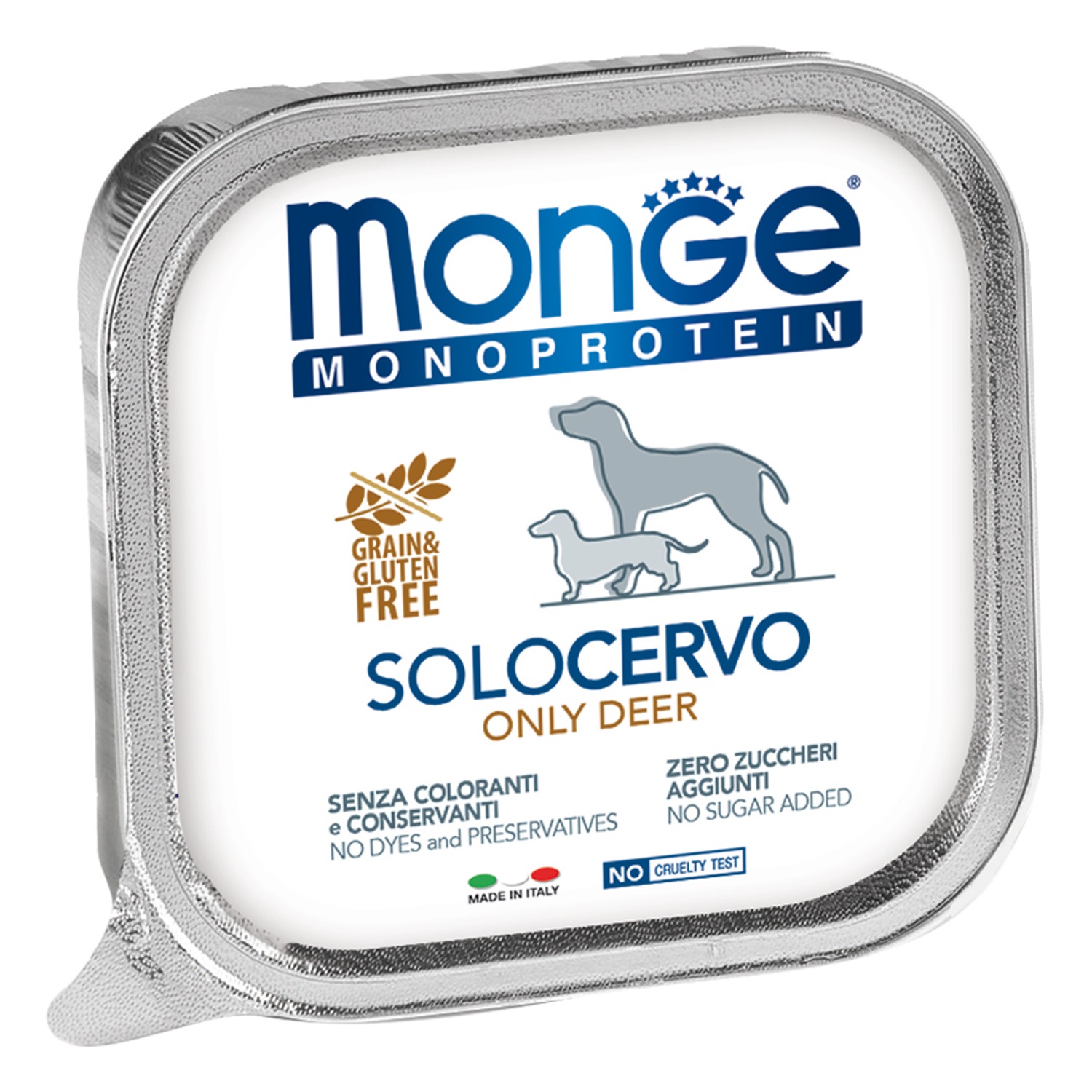 Корм для собак Monge dog monoprotein solo 150 г ламистер паштет из оленины