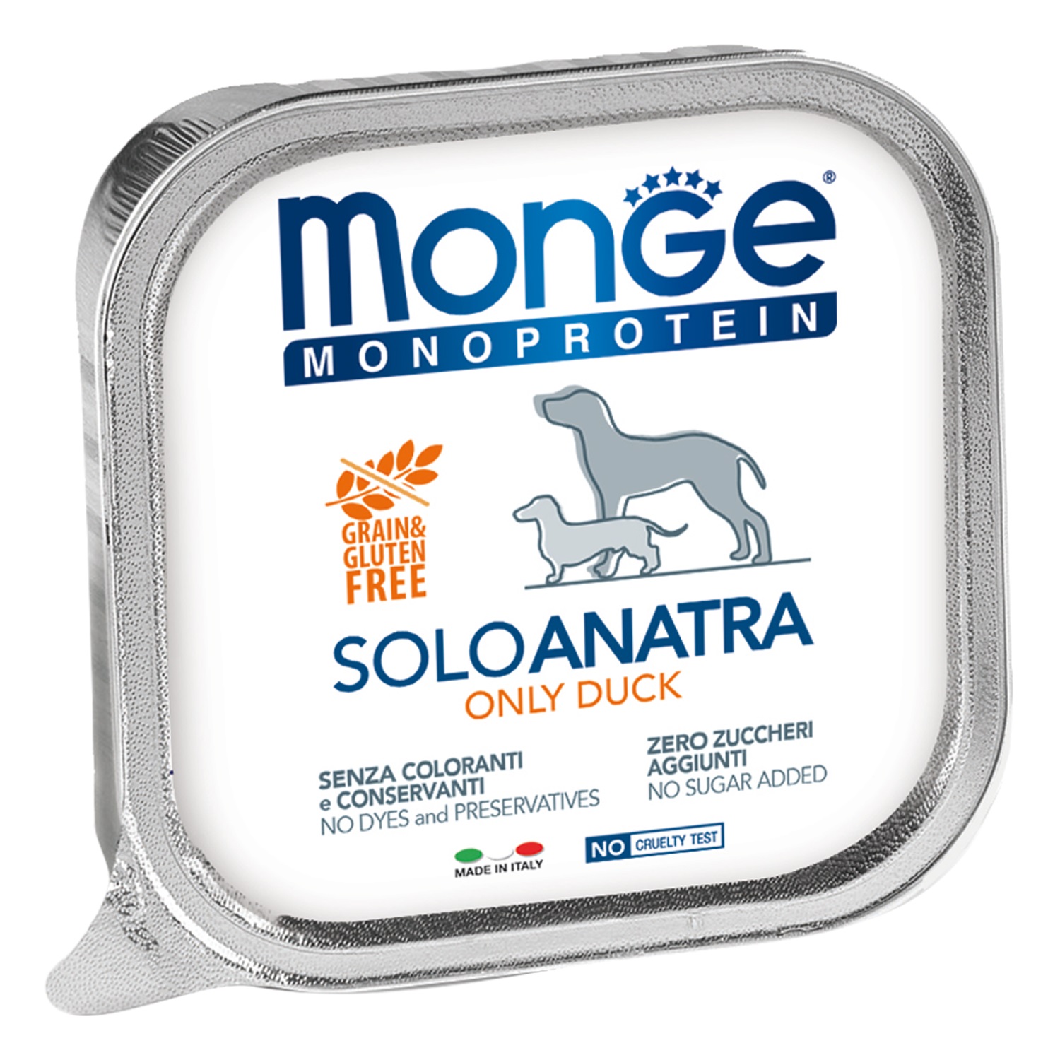 Корм для собак Monge dog monoprotein solo 150 г ламистер паштет из утки