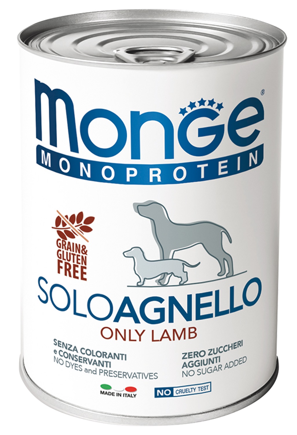 Корм для собак Monge dog monoprotein solo 400 г бан. паштет из ягненка