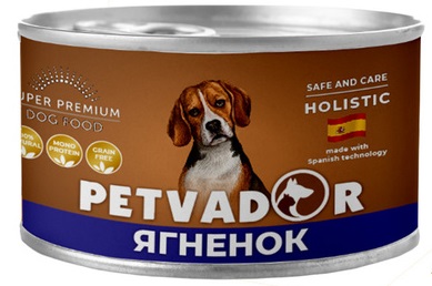Корм для собак Petvador 100 г бан. ягненок с бататом