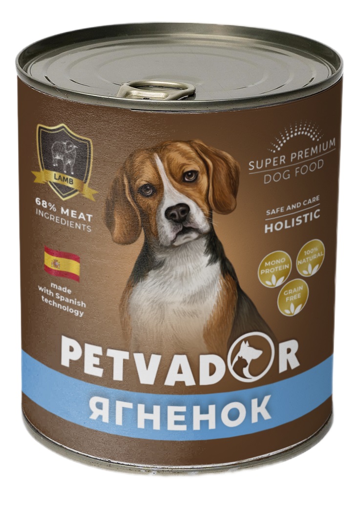 Корм для собак Petvador 400 г бан. ягненок