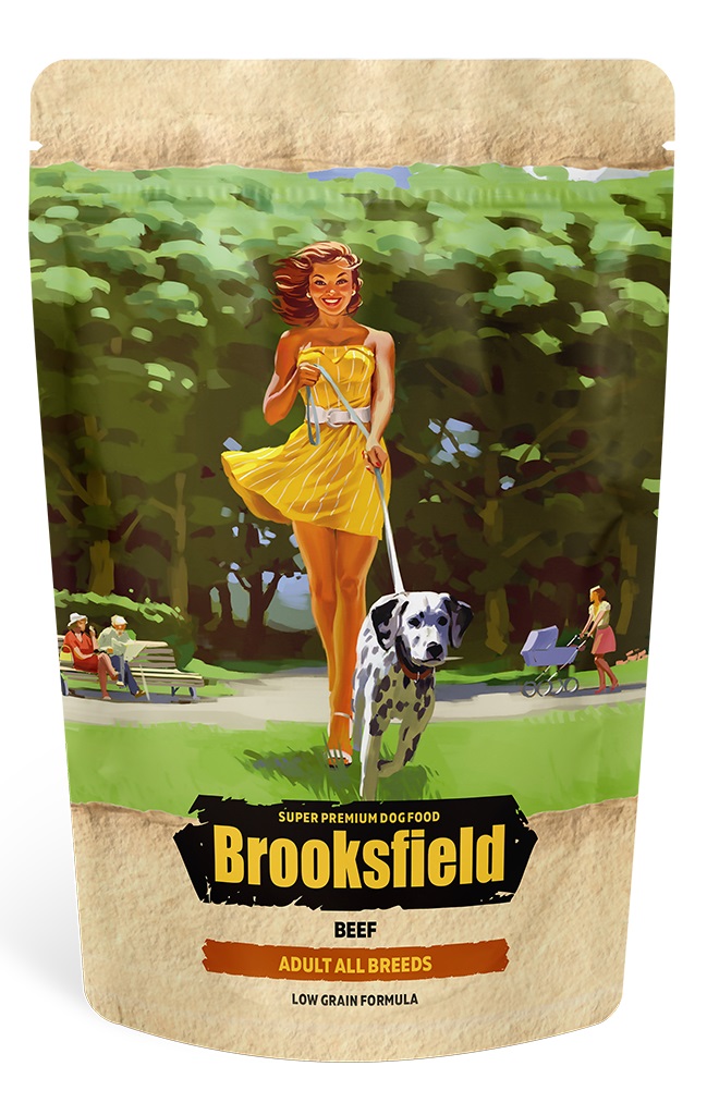 Корм для собак всех пород Brooksfield 800 г говядина рис