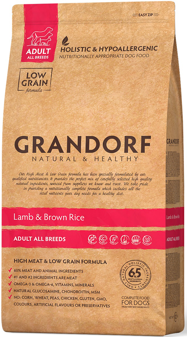 Корм для собак всех пород Grandorf lamb&rice 1 кг ягненок с рисом