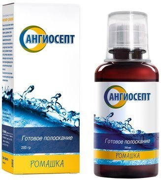 Ангиосепт полоскание для полости рта с ромашкой 200мл