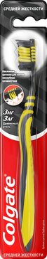 Colgate зубная щетка ЗигЗаг древесный уголь средней жесткости