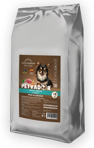 Корм для собак мелких пород Petvador 15 кг