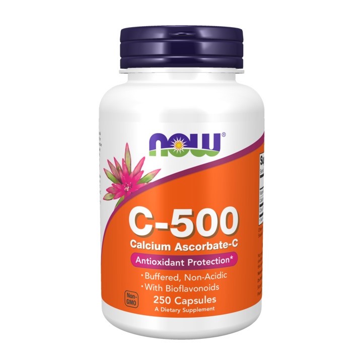 NOW Vitamin Calcium Ascorbate Capsules Витамин С-500 капс 828мг N 250