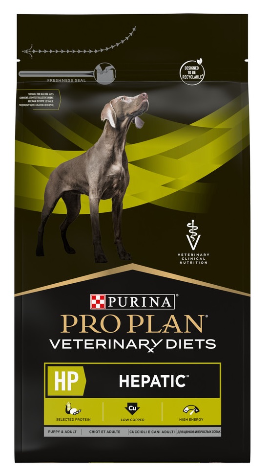 Корм для собак при заболеваниях печени Purina pro plan veterinary diets hp hepatic 3 кг