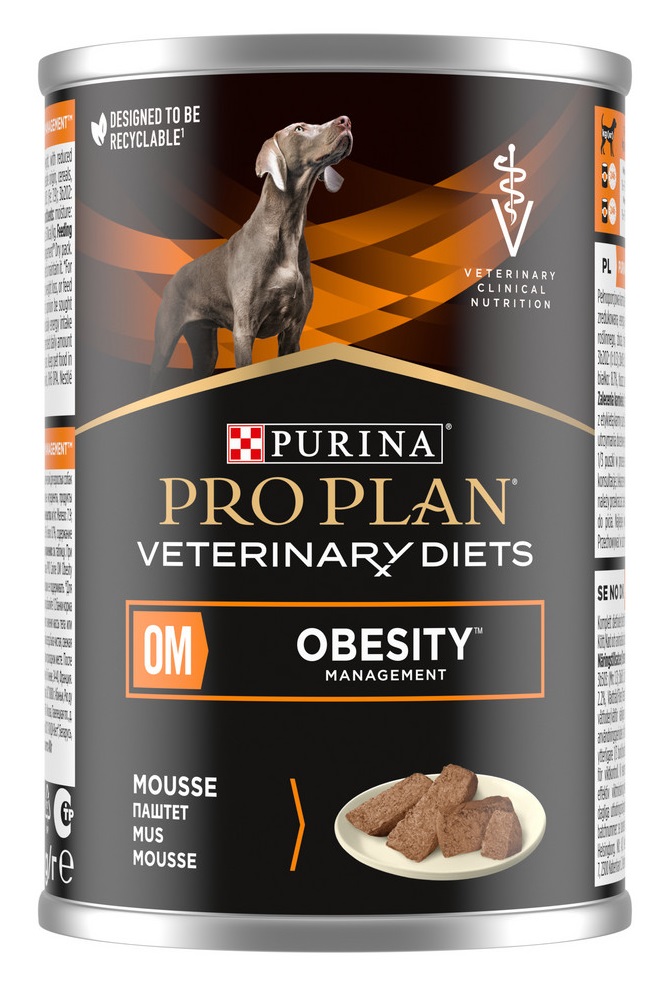 Корм для собак при ожирении Purina pro plan veterinary diets om obesity management 400 г бан.