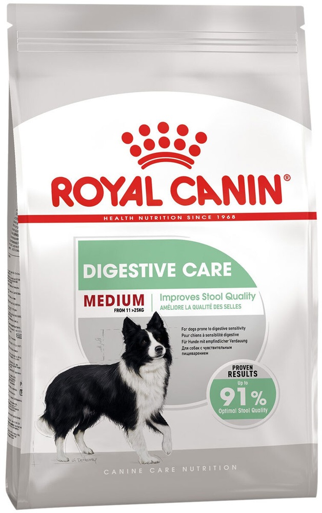 Корм для собак средних пород с чувствительным пищеварением Royal canin medium digestive care 3 кг