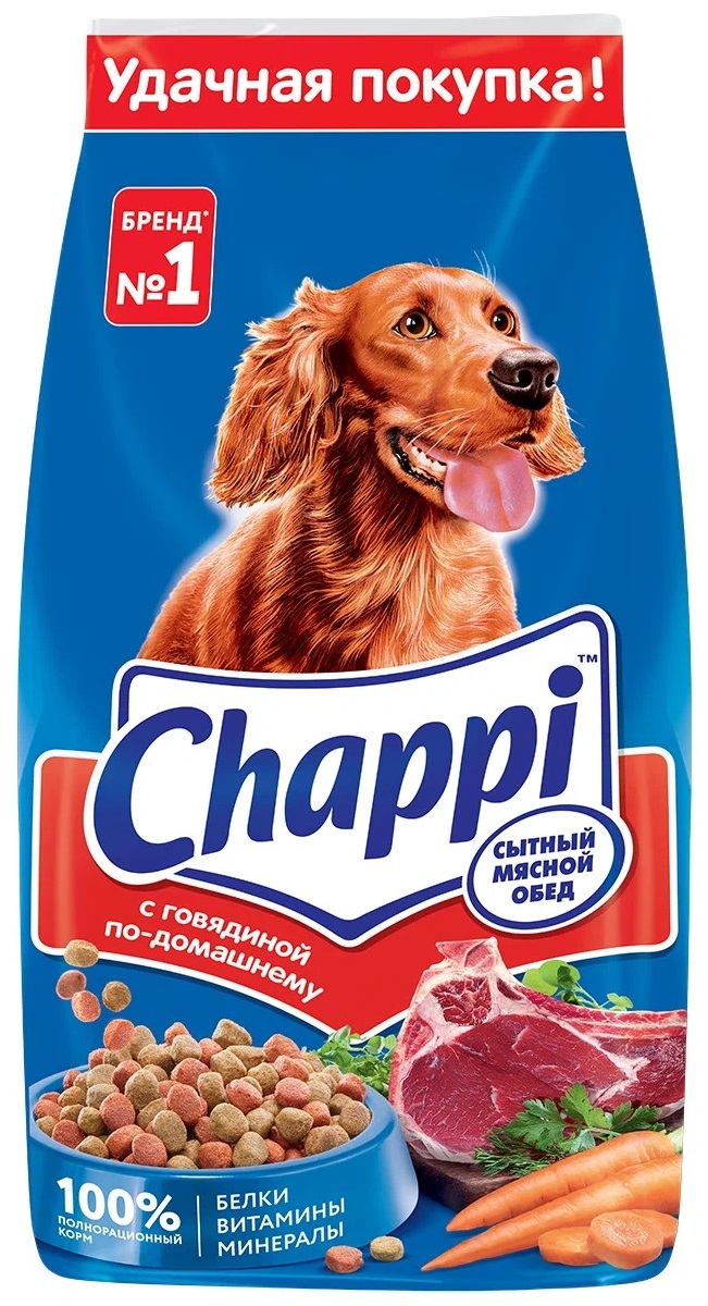Корм для собак Чаппи 15 кг говядина по домашнему