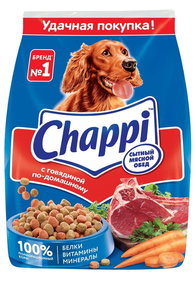 Корм для собак Чаппи 2.5 кг говядина по домашнему