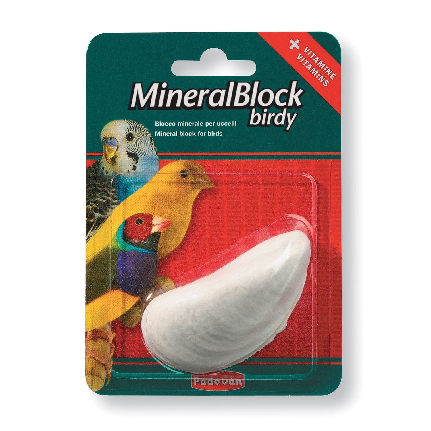 Блок минеральный для всех видов птиц Padovan 20 г mineralblock birdy