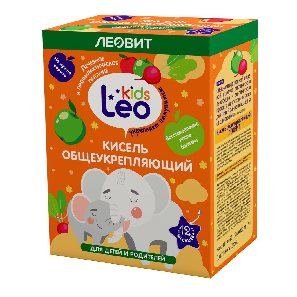 Leo Kids Кисель общеукрепляющий для детей пак 12г N 5