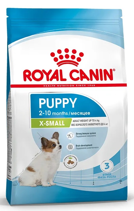 Корм для щенков миниатюрных пород Royal canin x-small junior 3 кг
